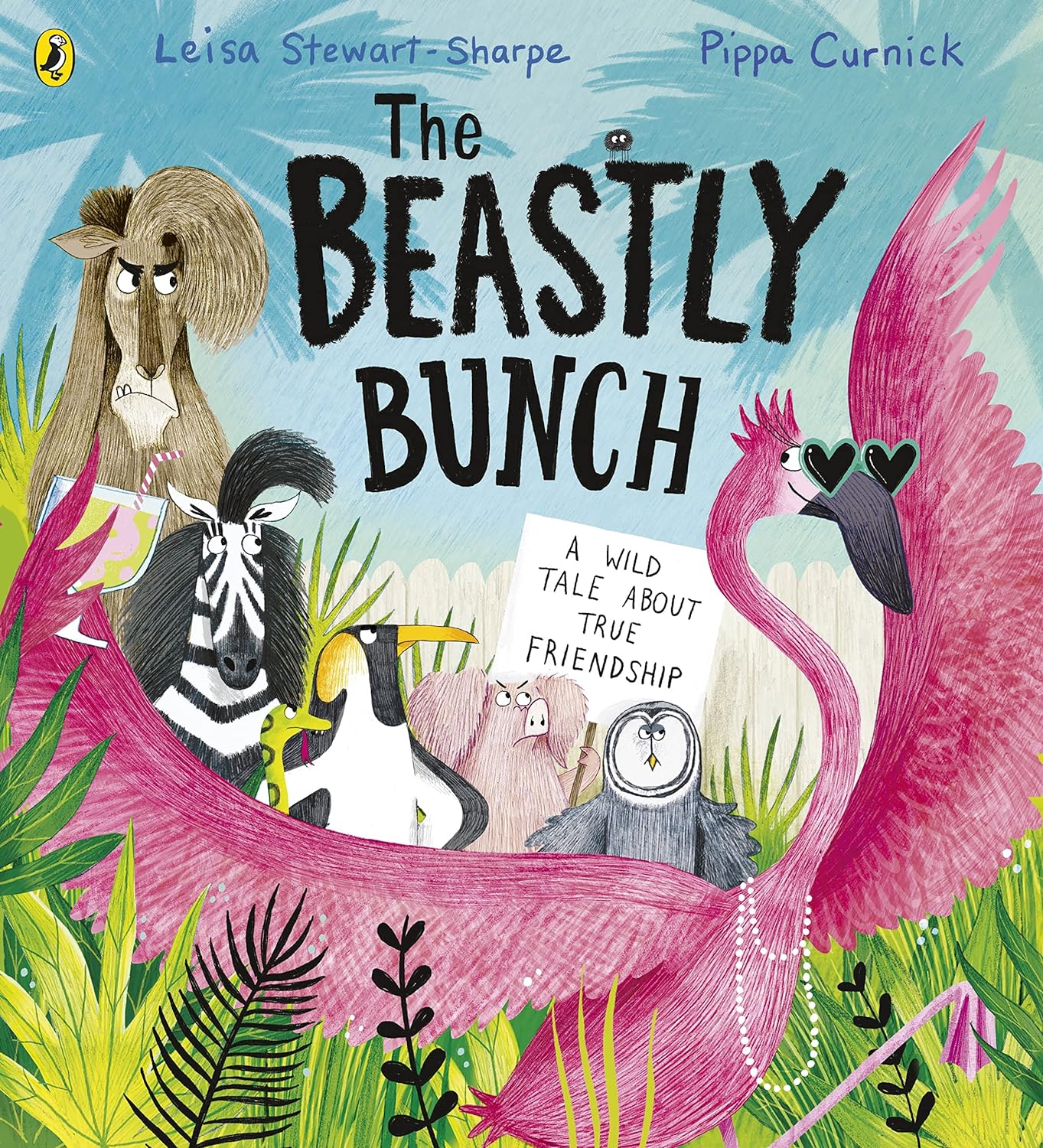 Front cover of The Beastly Bunch by Leisa Stewart-Sharpe (illustrated by Pippa Curnick)