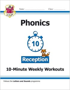 Book cover for Reception English Phonics 10-Minute Weekly Workouts